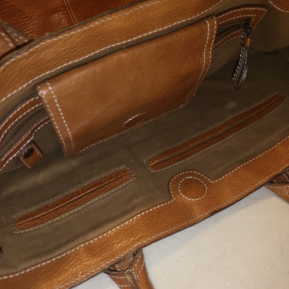 Banana Republic brown Chatham XL leather shopper tote purse - Picture 7 of 12